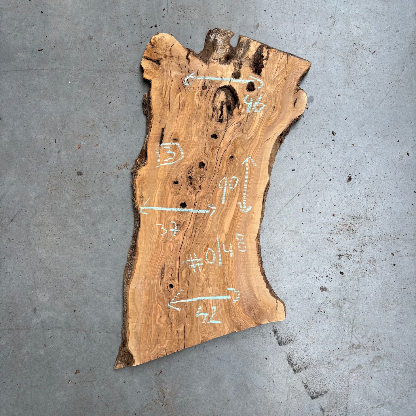 Olijf Slab #O/48