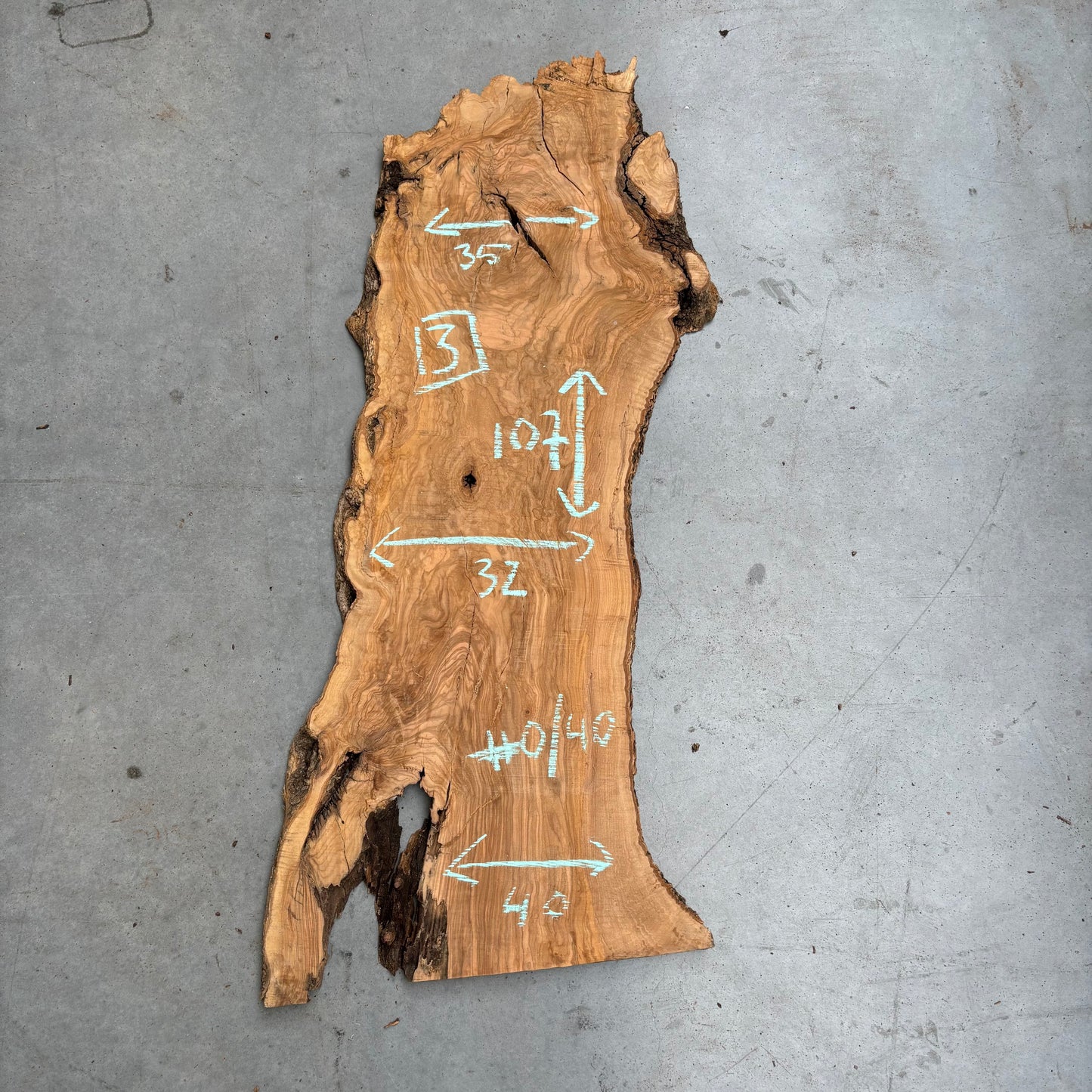 Olijf Slab #O/40