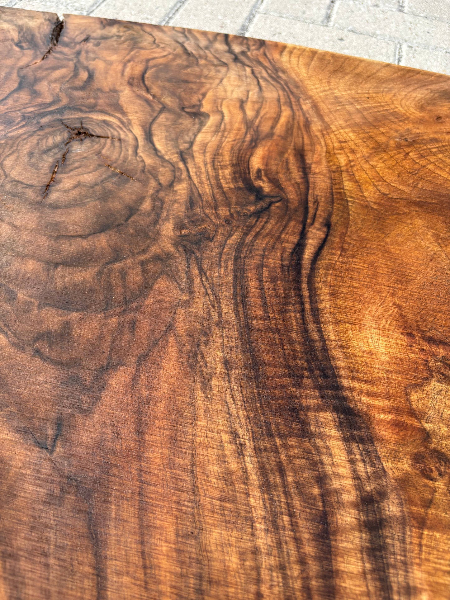 Notenhouten Slab 69x108/100/70x6cm #CS/023