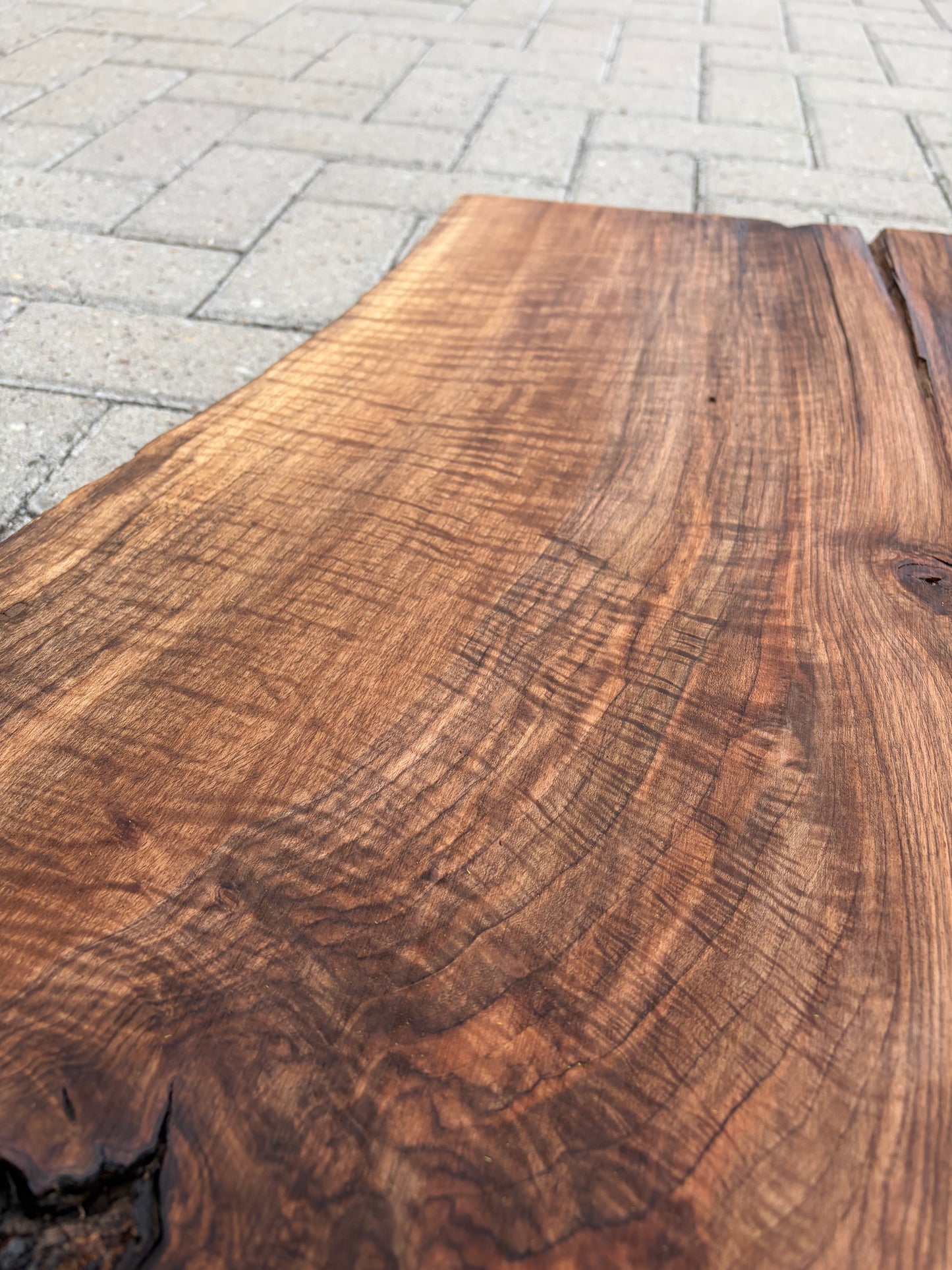 Notenhouten Slab 109x78/67/44x6cm #CS/034
