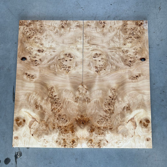 BM#26 Mappa Burl Bookmatch - 61 x 64 x 1cm