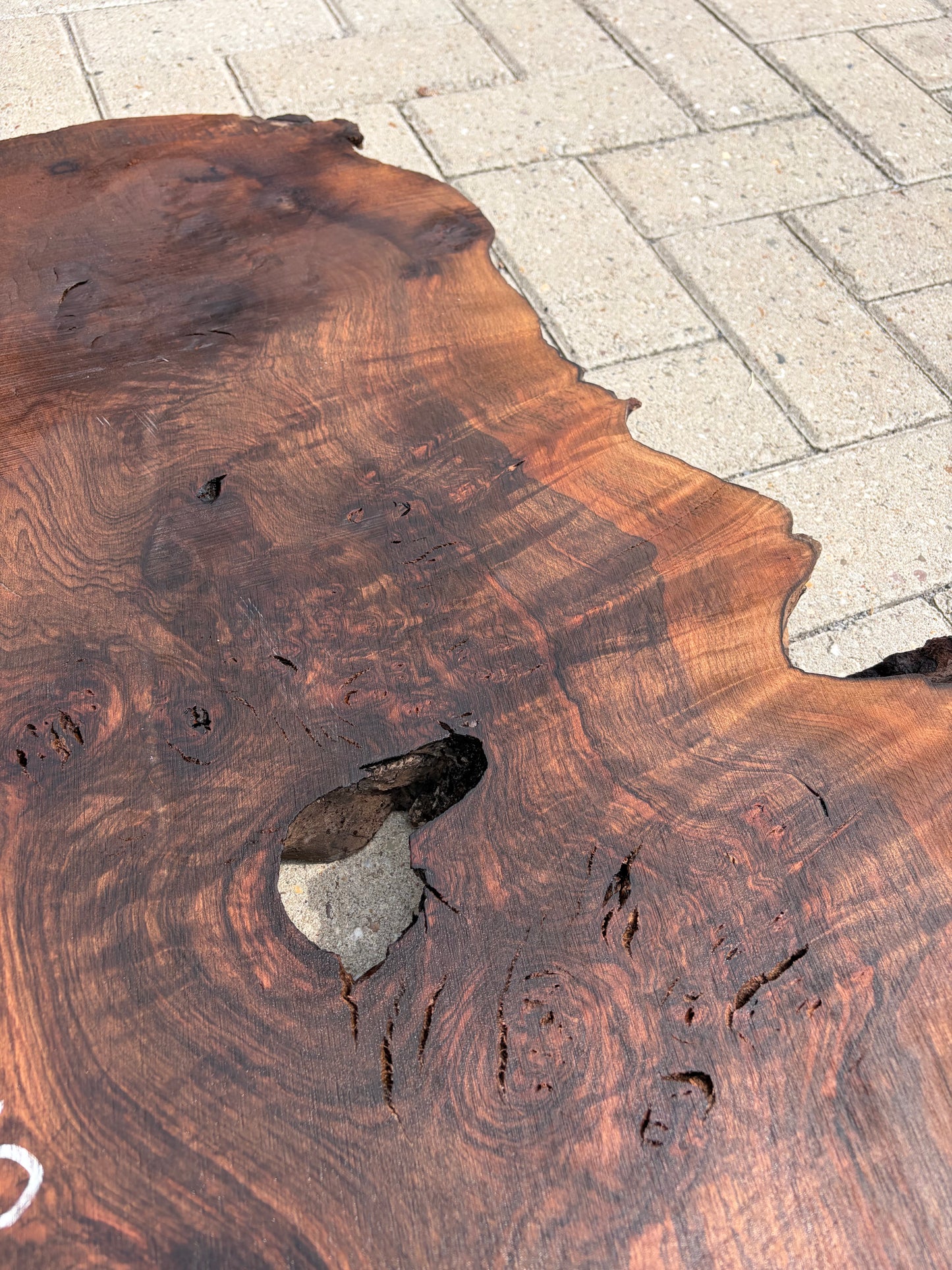 Notenhouten Slab 135x105/80/60x6cm #CS/044