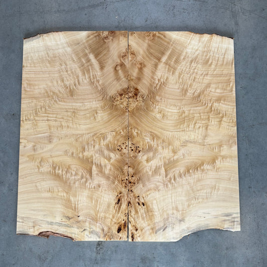 BM#28 Mappa Burl Bookmatch - 62 x 63 x 0.8cm