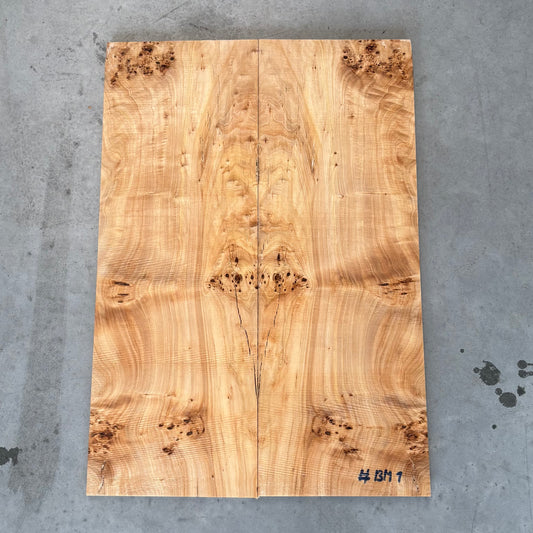 BM#1 Mappa Burl Bookmatch - 65 x 45x 1.5cm