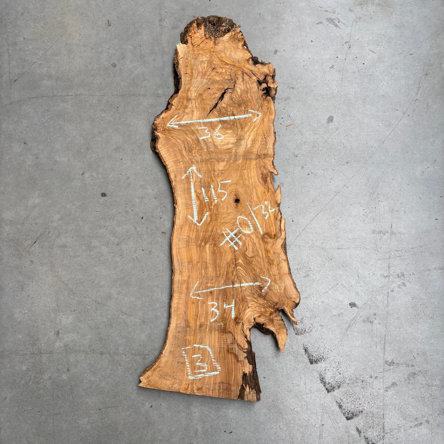Olijf Slab #O/32