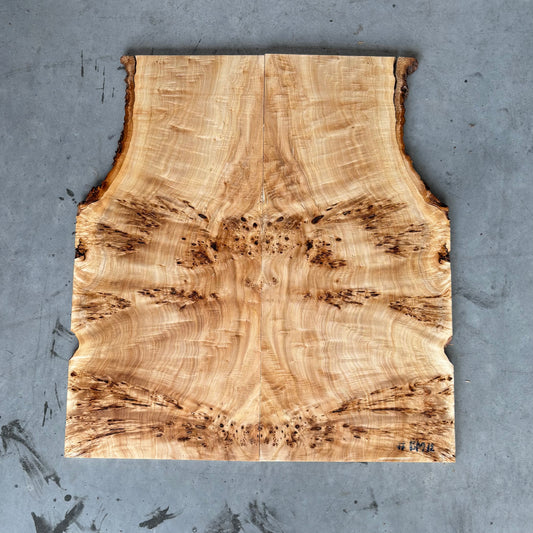 BM#12 Mappa Burl Bookmatch - 68 x 63 x 1.5cm