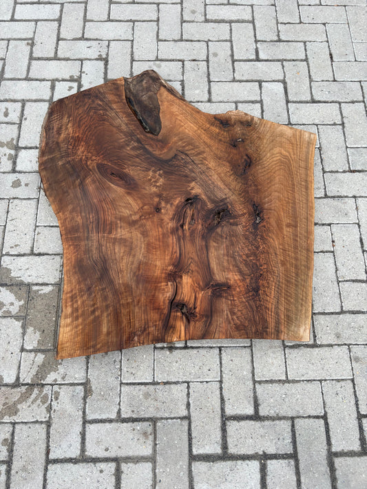 Notenhouten Slab 104x77/94/100x6cm #CS/026