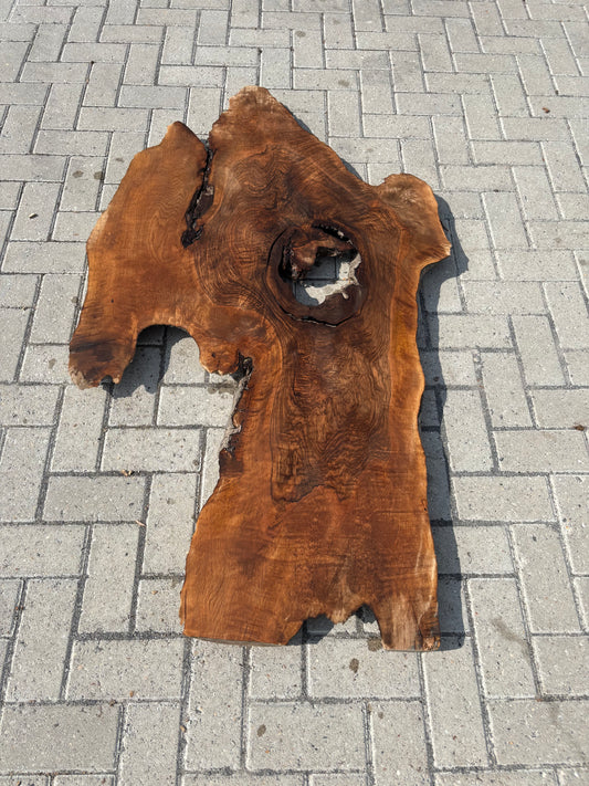 Notenhouten Slab 150x89/46/50x6cm #CS/021