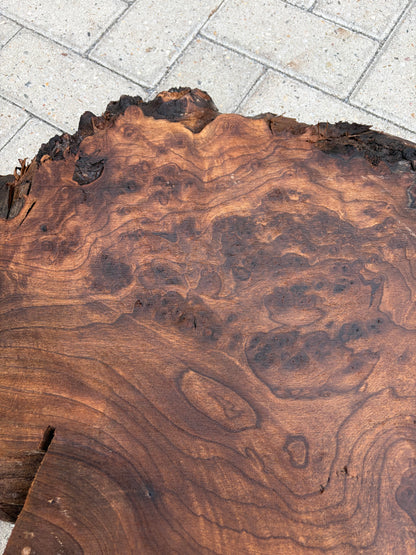 Notenhouten Slab 70x80/110/x6cm #CS/048