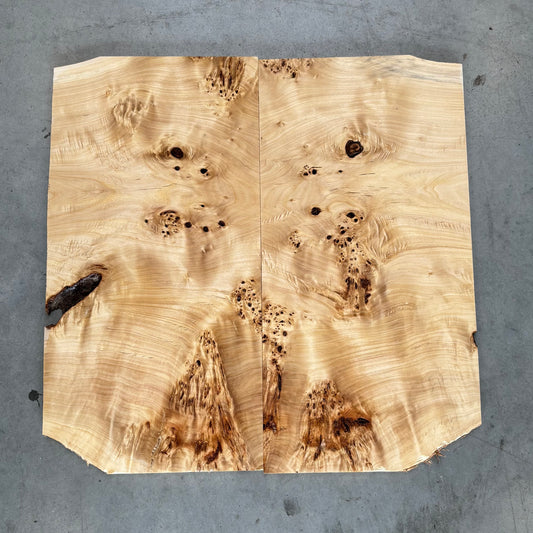 BM#18 Mappa Burl Bookmatch - 62 x 62 x 1.2cm