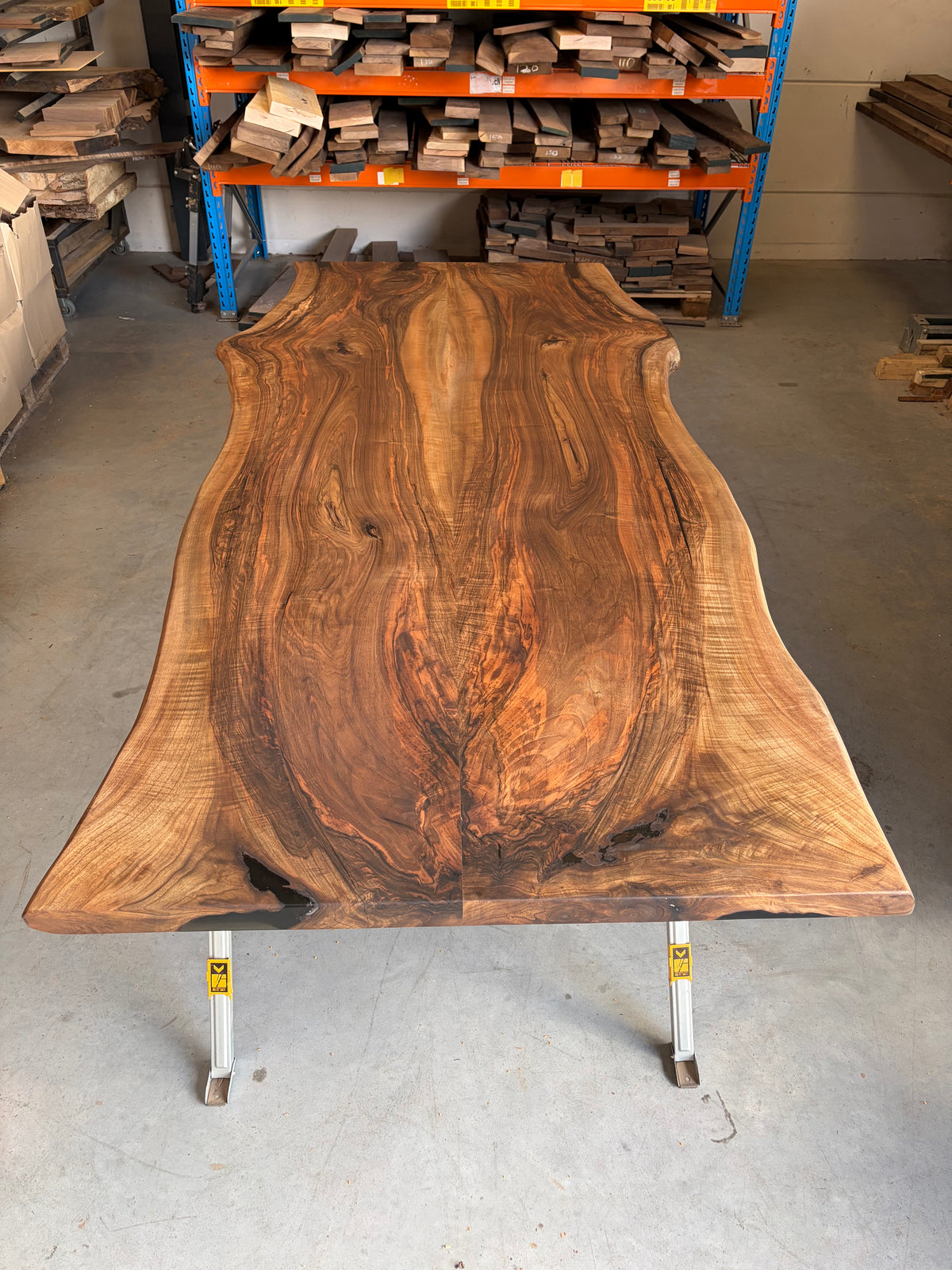 Noten Bookmatch Tafelblad #3 - 265x120x5,5cm