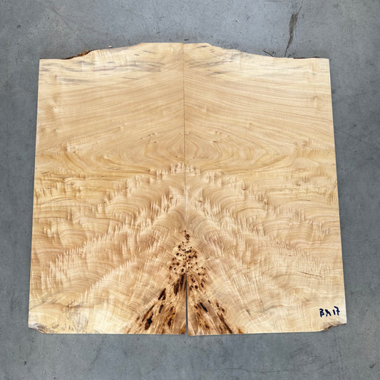 BM#17 Mappa Burl Bookmatch - 64 x 62 x 0.6cm