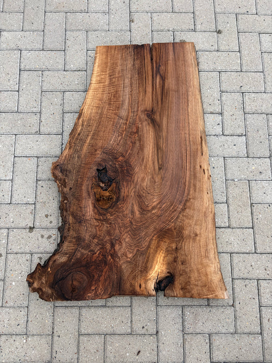 Notenhouten Slab 109x78/67/44x6cm #CS/034
