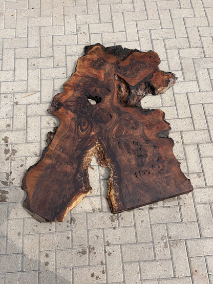 Notenhouten Slab 135x105/80/60x6cm #CS/044