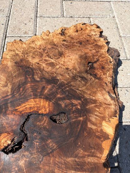 Notenhouten Slab 105x30/60/63x6cm #CS/041