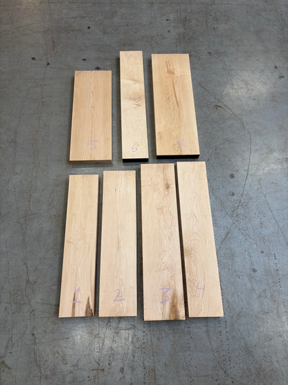 Restbundel #9 - Am. hard maple geschaafd - Prime kwaliteit