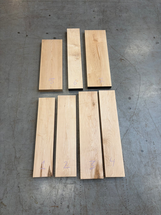 Restbundel #9 - Am. hard maple geschaafd - Prime kwaliteit