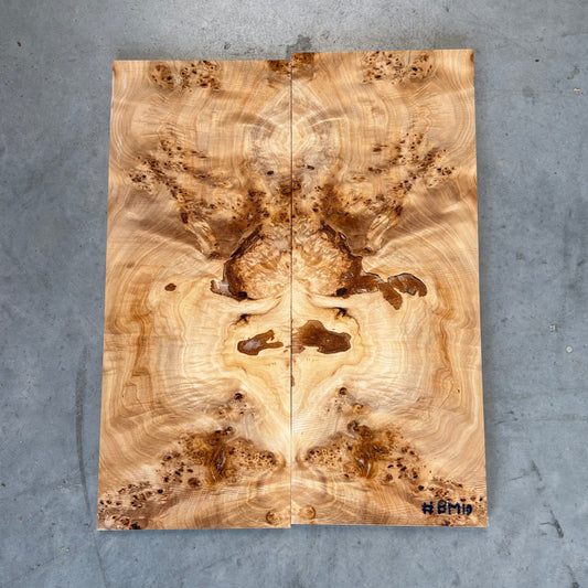BM#10 Mappa Burl Bookmatch - 61 x 48 x 1.5cm