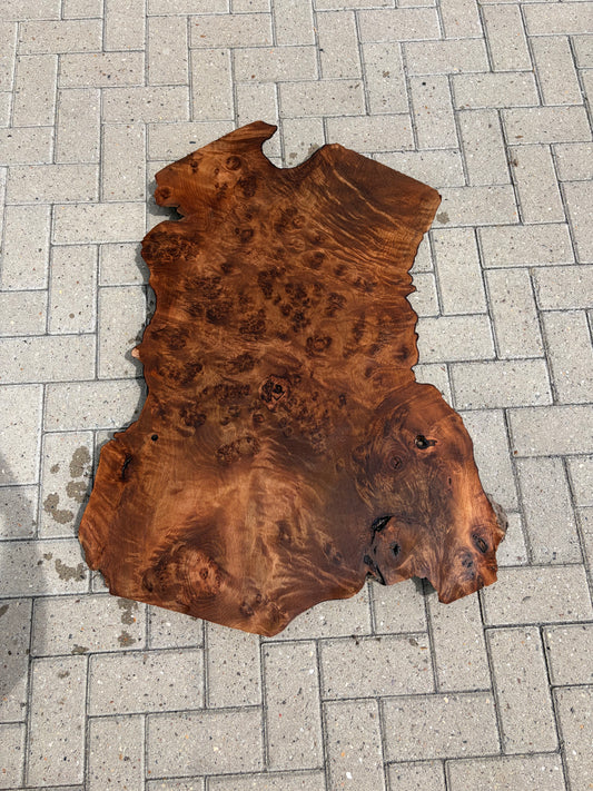 Notenhouten Slab 107x75/57/61x5,5cm #CS/031
