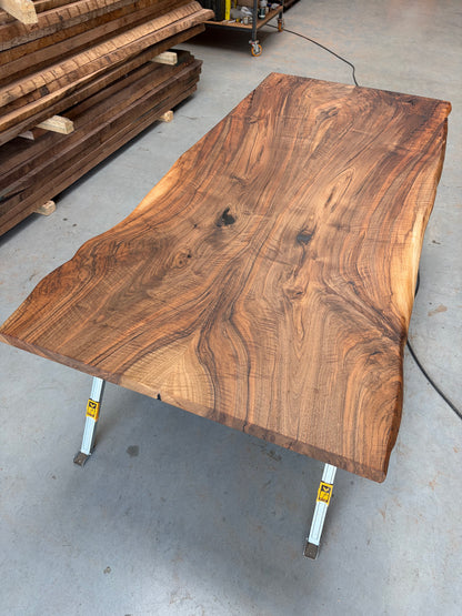 Noten Bookmatch Tafelblad #2 - 244x110x5cm