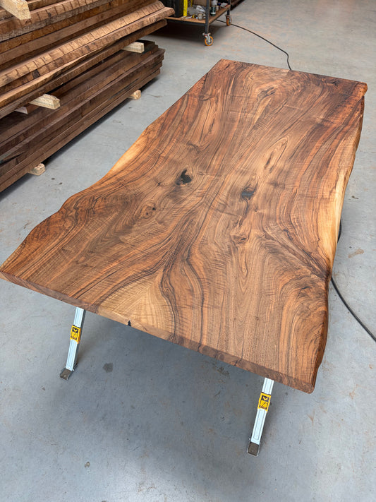 Noten Bookmatch Tafelblad #2 - 244x110x5cm