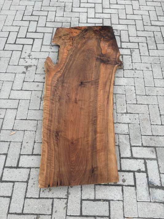 Notenhouten Slab 174x68/68/60x6cm #CS/025